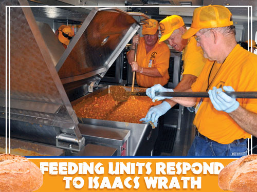 Feeding units respond to Isaac’s wrath