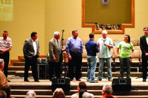 Yukon Church - pastors on stage
