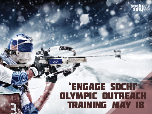 ‘Engage Sochi’ Olympic outreach training May 18