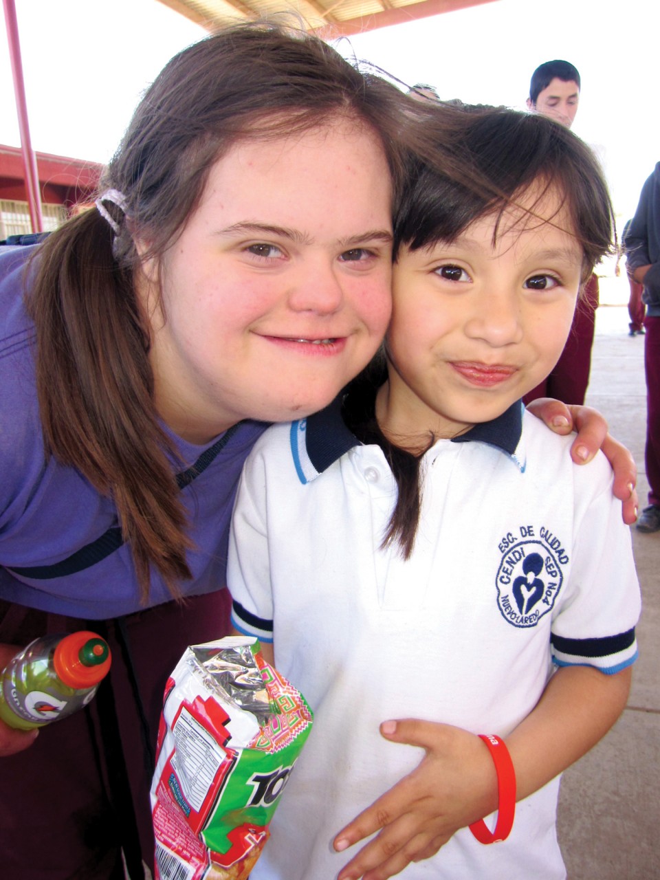 Sarah ministers in Mexico at a local school.