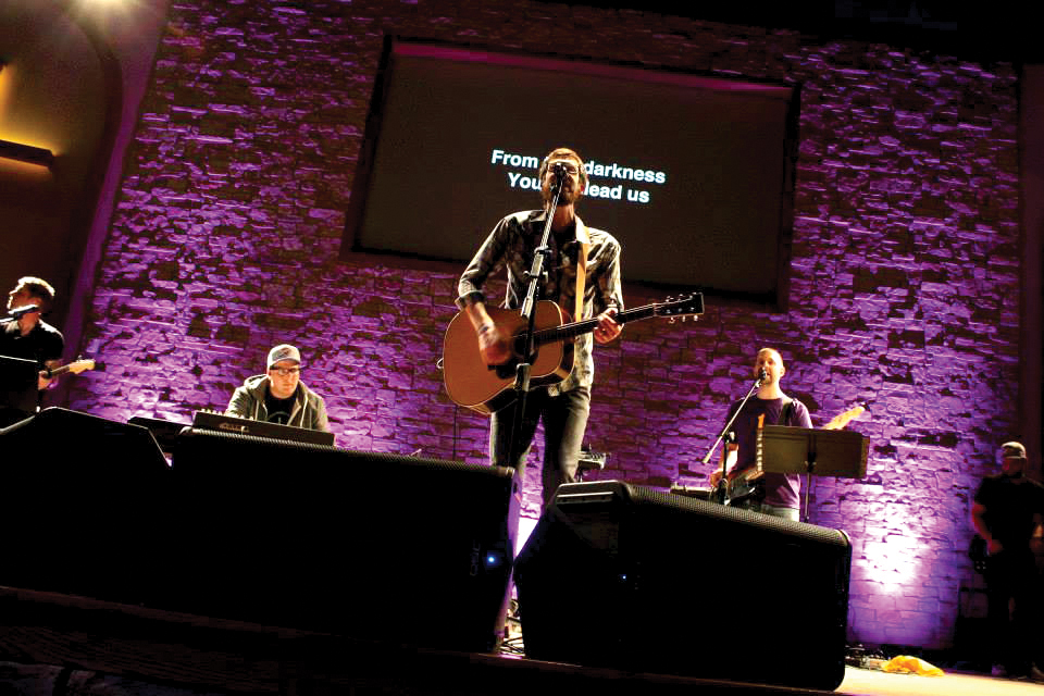 The Cody Dunbar Band led Marlow, First’s D-Up worship services.