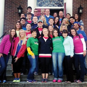 The team of young singles who participated in April 2013 mission trip to Boston pose together for a photo. The team stayed an extra day after the Boston Marathon bombing and ministered to the city’s grieving citizens.