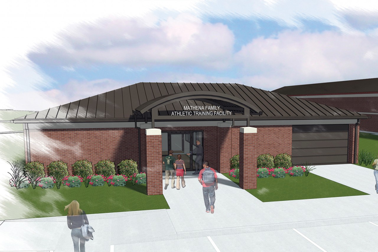 The Mathena Center will be a cutting-edge athletic training facility inside the Eddie Hurt Athletic Complex.