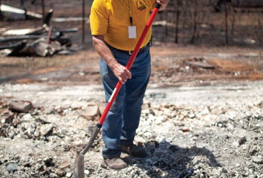 Following the wildfires that affected Guthrie, the Disaster Relief organization of the BGCO responded through “ash-out” clean-up.
