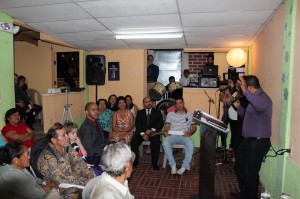 Aguilar, a criminal-turned-Christian, works as a church planting minister in El Salvador. In May, his congregation held a special ordination service for him.