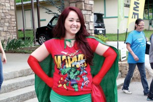 Many women came dressed in super hero costumes (Photo: Tiffany Zylstra)