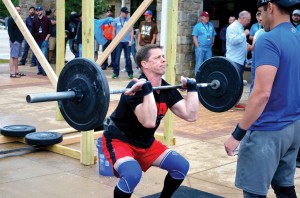 Pastor Andy Taylor of Ponca City, First competed with teammate Blake Gideon, pastor of Edmond, First, and won the first-ever Men’s Rewired CrossFit competition (Photo: Chris Doyle)