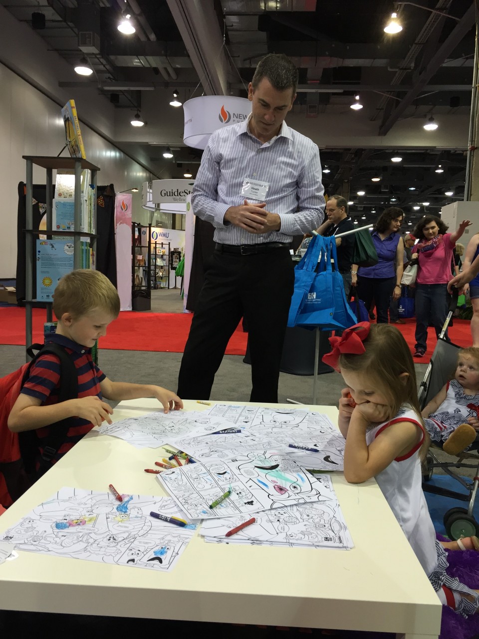 Brian Hobbs ‏@BrianGHobbs  · 7h7 hours ago   FBC Sentinel Pastor Heath Tucker and his children enjoy a kid-friendly exhibit from B&H publishers at the #sbc15