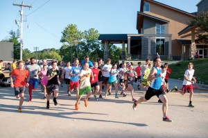 1) Runners begin the start of the Falls Creek 5K (Photo: Austin Urton)