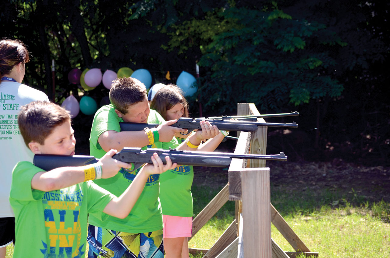 1) Campers participate in target sports, supervised by trained CrossTimbers staffers (Photo: Chris Doyle)