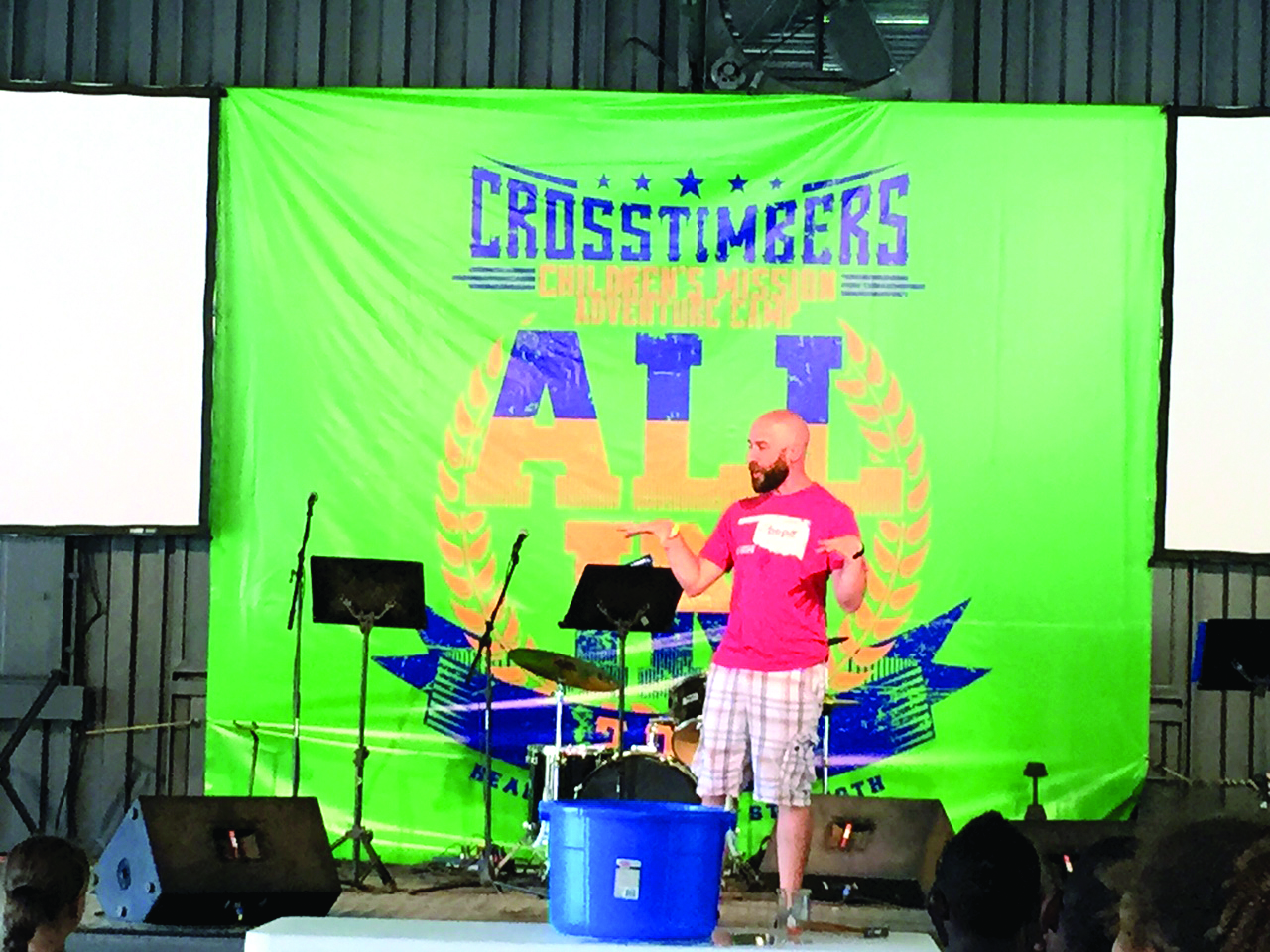 Cameron Whaley, pastor of Yukon, Canadian Valley, served as camp pastor for Session 6 at CrossTimbers. (Photo: Jordan Anson)