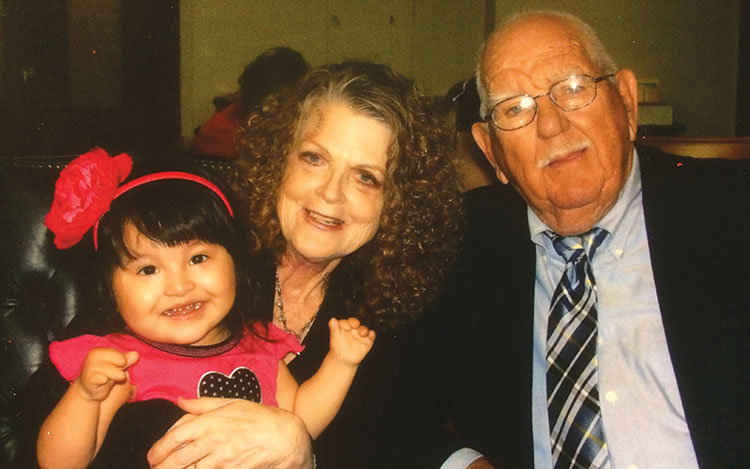 photo: provided TeAta and Jim Gattis, are shown with their daughter, Chloe, on the day their adoption of Chloe became official.
