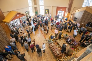 Guests and BGCO staff gathered in the lobby of the Jordan Welcome Center before the festivities began (Photo: Austin Urton)