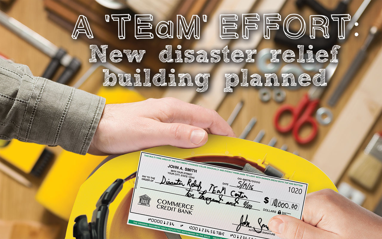 A ‘TEaM’ effort: New disaster relief building planned