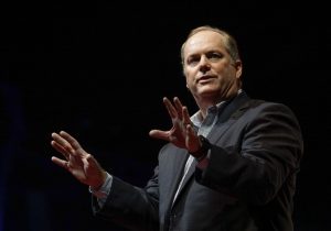West Texas pastor Byron McWilliams concluded the Monday morning June 13 session of the SBC Pastors' Conference with a charge to pastors to develop an intentional evangelism strategy for their churches. "We stink at evangelism ... and it is our (pastors') fault," he said. (Photo: Matt Miller)
