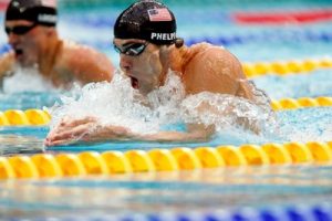 Michael Phelps competes in the 2008 Olympic Games in Beijing, where he won eight gold medals. BP file photo