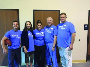 The dental clinic crew included, from left, Drew Hendrix, Sharon Yust, Laura Pennington, Rocky McElvany, and Kent Smith. Photos Provided