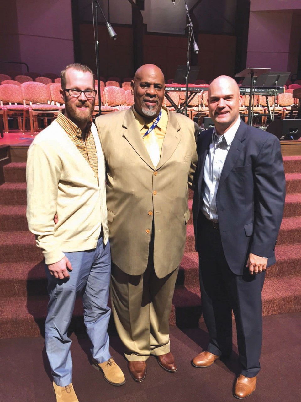 2017 Pastors' Conference officers. Left to right: Nick Atyia, Walter Wilson and Keith Wiginton