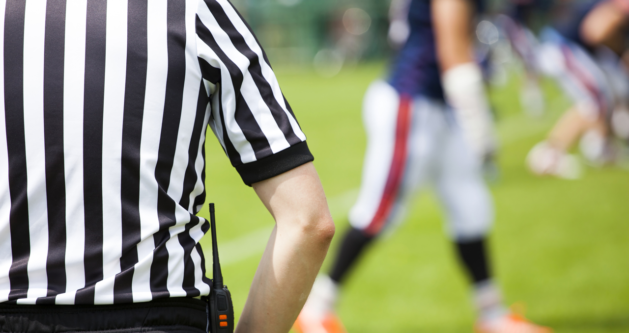 College football ref draws from faith