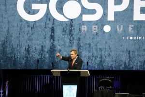 Rummage proclaims victory in Jesus ‘because of the cross,’ in annual sermon - Baptist Messenger of Oklahoma