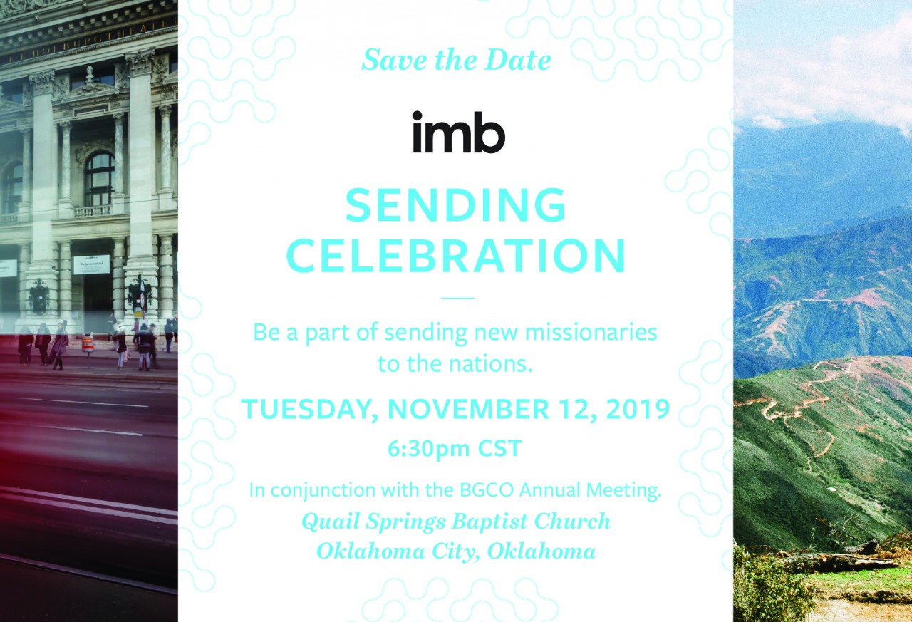 A celebration of ‘goers and senders’: Oklahoma Baptists to host IMB Sending Celebration Nov. 12 - Baptist Messenger of Oklahoma 1