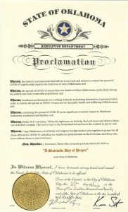 Oklahoma Governor proclaims ‘Statewide Day of Prayer’ amid COVIC-19 pandemic - Baptist Messenger of Oklahoma 2