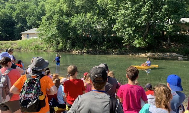 Cordova preaches from the creek at CrossTimbers