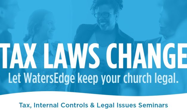WatersEdge Ministry Services provides annual tax seminars for churches