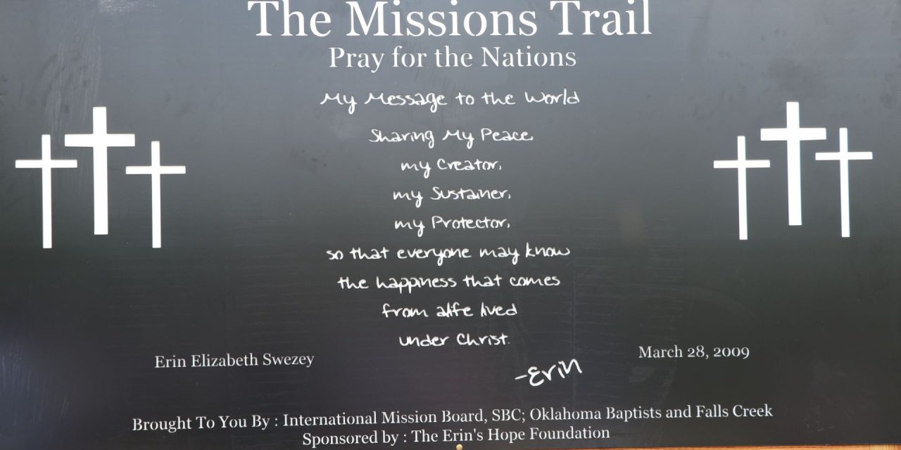New ‘Missions Trail’ dedicated at Falls Creek