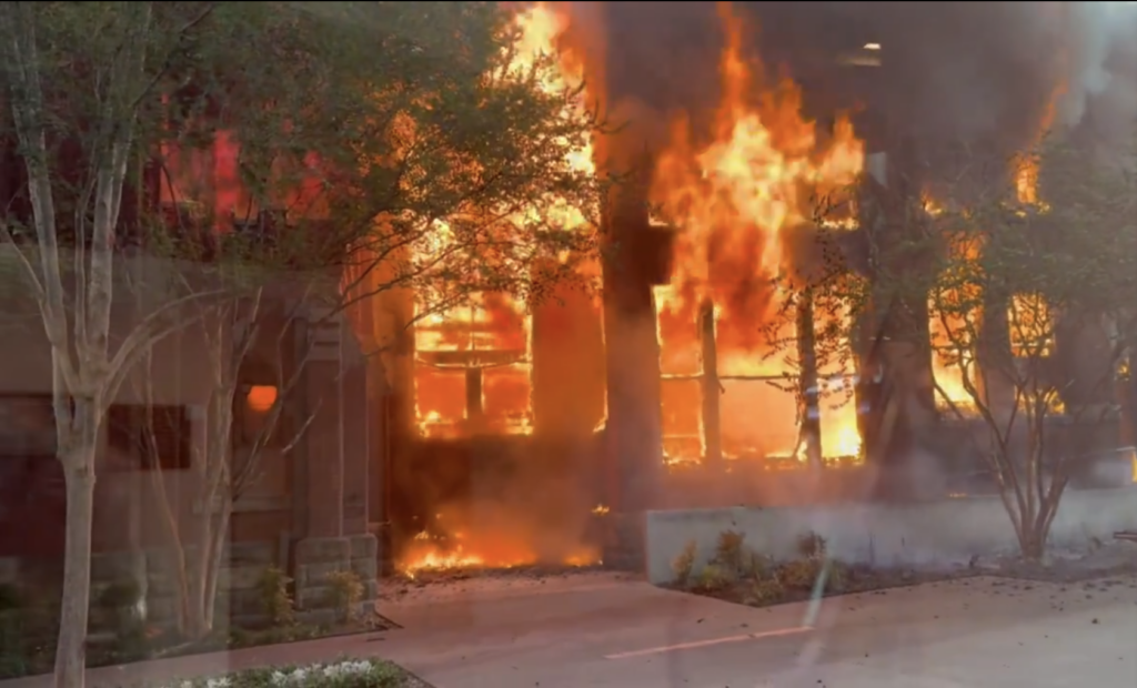 First Baptist Dallas meets in convention center following devastating fire