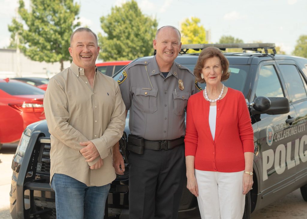 From Left to Right: Wade Crews, Sgt. Bob Skalla, Sharon Willis