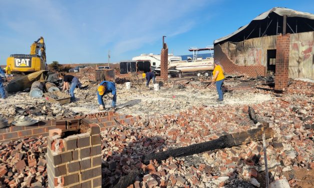 Oklahoma Baptist Disaster Relief Teams Begin Ash Clean-Up Efforts