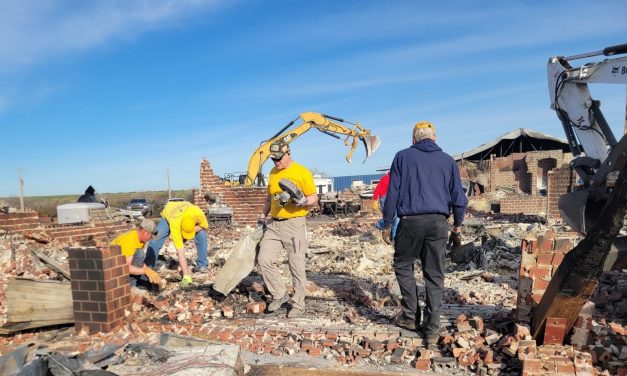 Oklahoma Baptist Disaster Relief Teams Begin Ash Clean-Up Efforts