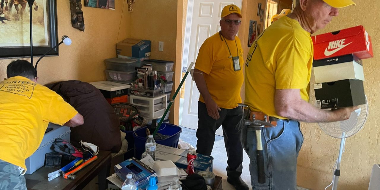 Oklahoma Baptist Disaster Relief Begins Flood Damage Clean-up