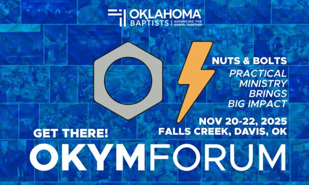 Lifeway Author to Headline OKYM Youth Forum Nov. 20 – 22 at Falls Creek