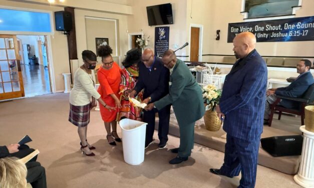 Lawton, Friendship Celebrates ‘God’s Great Blessing’ During Note Burning Ceremony